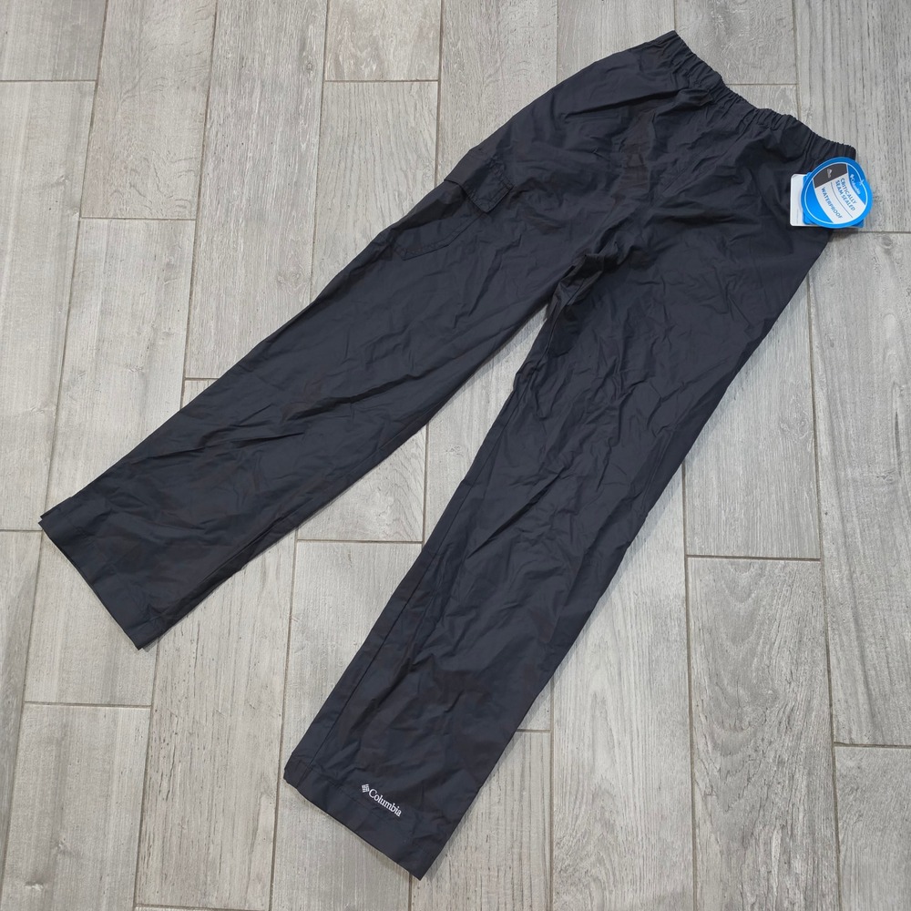 Columbia Youth Children's Size Large Cypress Brook II Black Waterproof Pants NEW